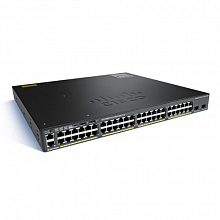 Коммутатор Cisco WS-C2960X-48TS-LL (1000 Base-TX (1000 мбит/с), 2 SFP порта)