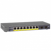 Коммутатор NETGEAR GS110TP-200EUS (1000 Base-TX (1000 мбит/с), 2 SFP порта)