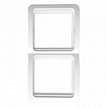 Лондон Рамка 2-местная вертикальная белая EKF Лондон Рамка 2-местная вертикальная белая EKF