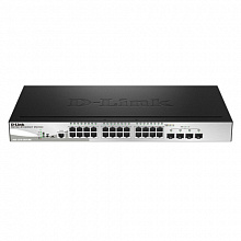 Коммутатор D-link DGS-1510-28LP/ME/A1A (1000 Base-TX (1000 мбит/с), 4 SFP порта)