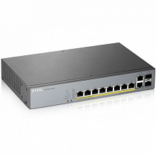 Коммутатор Zyxel GS1350-12HP-EU0101F (1000 Base-TX (1000 мбит/с), 2 SFP порта)