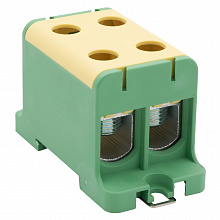 Клемма двойная КСВ 16-95 желто-зеленая EKF