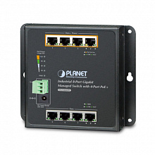 Коммутатор Planet WGS-804HPT (1000 Base-TX (1000 мбит/с), Без SFP портов)