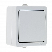 Венеция Выключатель 1 -клавишный 10А IP54 белый EKF Венеция Выключатель 1 -клавишный 10А IP54 белый EKF