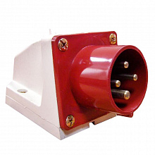 Вилка стац. 524 3Р+РЕ 32А 380В IP44 EKF Вилка стац. 524 3Р+РЕ 32А 380В IP44 EKF