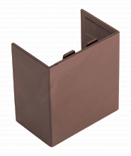 Соединитель (15х10) (4 шт) Plast EKF под темное дерево