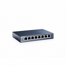 Коммутатор TP-Link TL-SG108 (1000 Base-TX (1000 мбит/с), Без SFP портов)