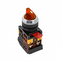 Переключатель ANC-22 3P красный с подсветкой 380В NO+NC EKF