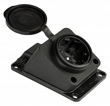 Роз. настен. с защит. крышкой каучуковая наклонная 230В 2P+PE 16A IP44 EKF