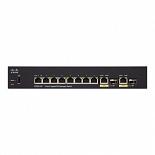 Коммутатор Cisco SG350-10-K9-EU (1000 Base-TX (1000 мбит/с), 4 SFP порта)