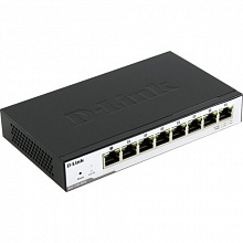 Коммутатор D-link DGS-1100-08PD/B1A (1000 Base-TX (1000 мбит/с), Без SFP портов)