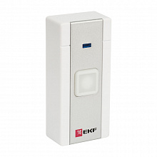 Кнопка для беспр. звонков (бел.-сер. с индик.) EKF