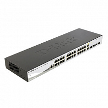 Коммутатор D-link DGS-1210-28P/ME/B1A (1000 Base-TX (1000 мбит/с), 4 SFP порта)