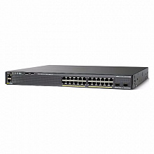 Коммутатор Cisco Catalyst 2960-X WS-C2960X-24TD-L (1000 Base-TX (1000 мбит/с), 2 SFP порта)