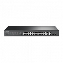 Коммутатор TP-Link T1500-28TC (100 Base-TX (100 мбит/с), 2 SFP порта)