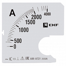 Шкала сменная для A721 2000/5А-1,5 EKF Шкала сменная для A721 2000/5А-1,5 EKF