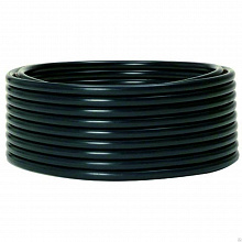 Труба гладкая жесткая ПНД черная d25мм (100м) EKF