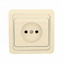 Лондон Розетка 1-местная без заземления 10А бежевая EKF Лондон Розетка 1-местная без заземления 10А бежевая EKF