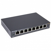 Коммутатор TP-Link TL-SG108PE (1000 Base-TX (1000 мбит/с), Без SFP портов)