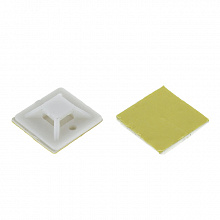 Площадка самоклеящаяся (25х25мм.) белая (100шт.) EKF Площадка самоклеящаяся (25х25мм.) белая (100шт.) EKF