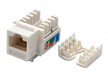 Вставка Keystone Jack RJ-45, категория 6, тип 110, белая