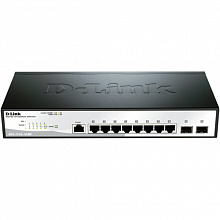 Коммутатор D-link DGS-1210-10/ME (1000 Base-TX (1000 мбит/с), 2 SFP порта)