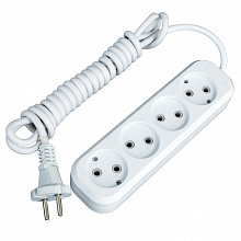 Удлинитель "Эксперт" 4 гнезда  3 метра 10А/2,2кВт без заземления ПВС 2х0,75  EKF