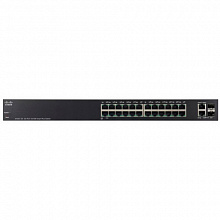 Коммутатор Cisco Small Business SF220-24 SF220-24-K9-EU (100 Base-TX (100 мбит/с), 2 SFP порта)