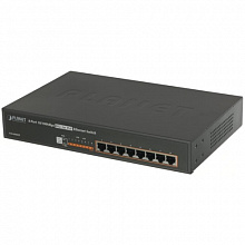 Коммутатор Planet FSD-808HP (100 Base-TX (100 мбит/с), Без SFP портов)