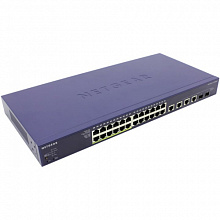 Коммутатор NETGEAR FS728TP-100EUS (100 Base-TX (100 мбит/с), 2 SFP порта)