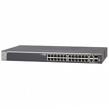 Коммутатор NETGEAR GS728TXP-100NES (1000 Base-TX (1000 мбит/с), 4 SFP порта)