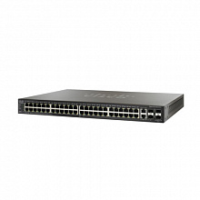 Коммутатор Cisco SG550X-48P-K9-EU (1000 Base-TX (1000 мбит/с), 2 SFP порта)
