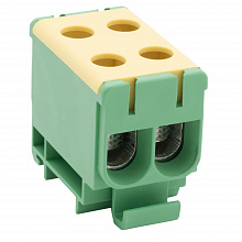 Клемма двойная КСВ 16-50 желто-зеленая EKF