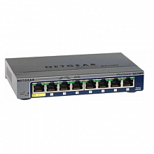 Коммутатор NETGEAR GS108T-200GES (1000 Base-TX (1000 мбит/с), Без SFP портов)