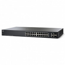 Коммутатор Cisco Small Business SG220-26 SG220-26-K9-EU (1000 Base-TX (1000 мбит/с), 2 SFP порта)