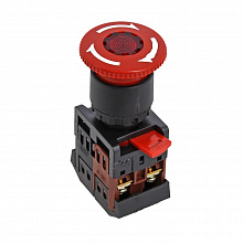 Кнопка ANE-22 поворотная c блокировкой и подстветкой NO+NC Грибок EKF