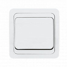 Лондон Выключатель 1-клавишный 10А белый EKF