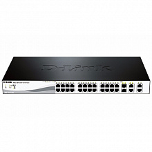 Коммутатор D-link DES-1210-28P DES-1210-28P/C2A (100 Base-TX (100 мбит/с), Без SFP портов)