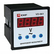 VD-961 Вольтметр цифровой на панель (96х96) однофазный EKF PROxima VD-961 Вольтметр цифровой на панель (96х96) однофазный EKF PROxima