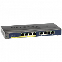 Коммутатор NETGEAR GS108PE-300EUS (1000 Base-TX (1000 мбит/с), Без SFP портов)