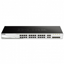 Коммутатор D-link DGS-1210-28/F (1000 Base-TX (1000 мбит/с), 4 SFP порта)