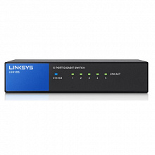 Коммутатор Linksys LGS105-eu (1000 Base-TX (1000 мбит/с), Без SFP портов)