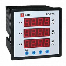 AD-723 цифровой на панель (72х72) трехфазный EKF  PROxima