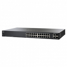 Коммутатор Cisco SG250-26P SG250-26P-K9-EU (1000 Base-TX (1000 мбит/с), 2 SFP порта)