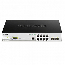 Коммутатор D-link DGS-1210-10P/ME/B1A (1000 Base-TX (1000 мбит/с), Без SFP портов)