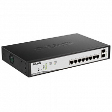 Коммутатор D-link DGS-1100-10MP DGS-1100-10MP/C1A (1000 Base-TX (1000 мбит/с), 2 SFP порта)