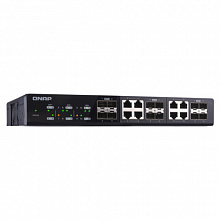 Коммутатор Qnap QSW-1208-8C (10 GBase-T (10000 мбит/с), 12 SFP портов)