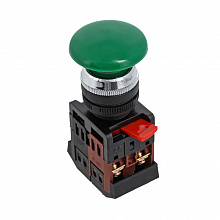 Кнопка AEA-22 зеленая NO+NC Грибок EKF