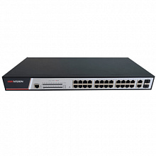 Коммутатор Hikvision DS-3E2326P (100 Base-TX (100 мбит/с), 2 SFP порта)