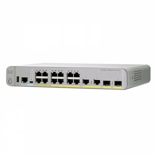 Коммутатор Cisco Модуль Catalyst 3560-CX 12PD-S WS-C3560CX-12PD-S (1000 Base-TX (1000 мбит/с), 2 SFP порта)